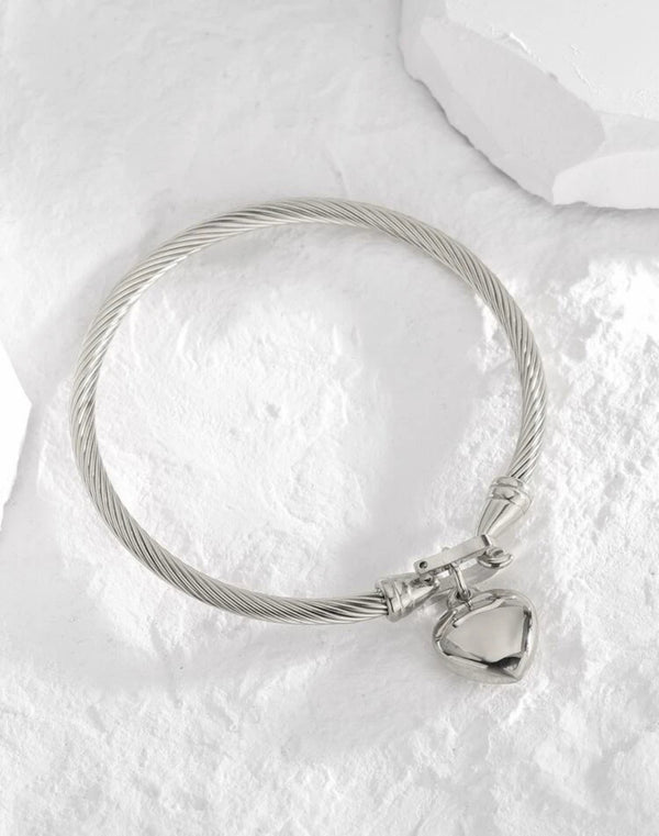 Silver Heart Bracelet