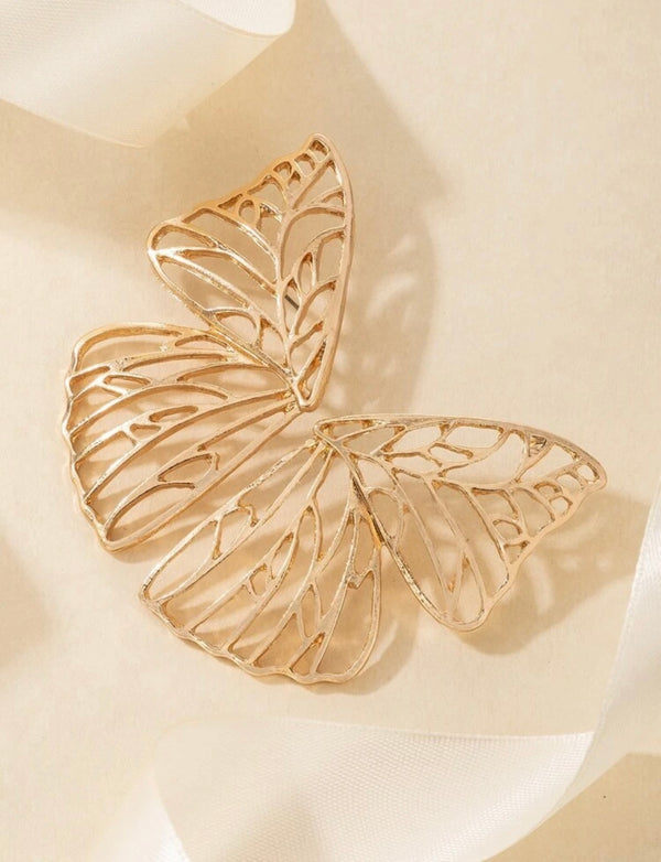 Gold Butterfly Earrings